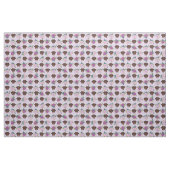 Schokolade Labrador lila Blumenmuster Stoff (Fat Quarter (45,7 x 55,9 cm))
