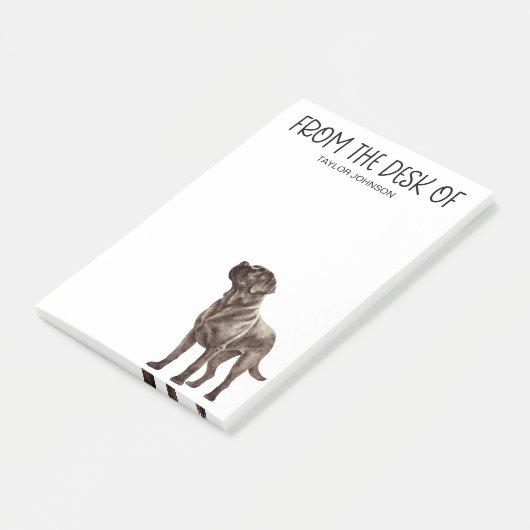 Schokolade Labrador Lover Post-it Klebezettel (angewinkelt)