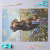 Schokolade Labrador Lupine Blume Decoupage Seidenpapier (Basteln)
