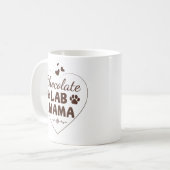 Schokolade Labrador Mama Labrador Mama Kaffeetasse (Vorderseite Links)