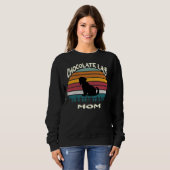 Schokolade Labrador Mama Labrador Mama Labrador Sc Sweatshirt (Vorne ganz)