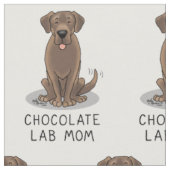 Schokolade Labrador Mama Labrador Retriever Mama H Stoff (Nahaufnahme)
