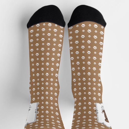 Schokolade Labrador Mama (Labrador Retriever Mama) Socken (Oben)