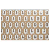 Schokolade Labrador Mama (Labrador Retriever Mama) Stoff (Fat Quarter (45,7 x 55,9 cm))