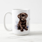Schokolade LABRADOR MAMA Niedlicher Welpenhund Lov Kaffeetasse (Links)