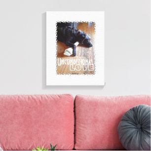 Schokolade Labrador mit Knochenaufnahme Leinwanddruck