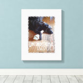 Schokolade Labrador mit Knochenaufnahme Leinwanddruck (Insitu (Holzboden))
