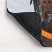 Schokolade Labrador Mousepad (Ecke)