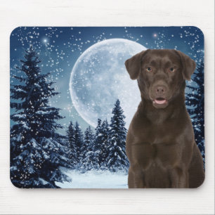 Schokolade Labrador Mousepad