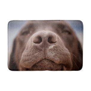 Schokolade-Labrador-Nase-Schließung Badematte