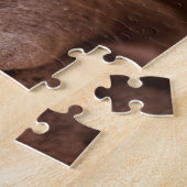 Schokolade-Labrador-Nase-Schließung Puzzle (Seite)