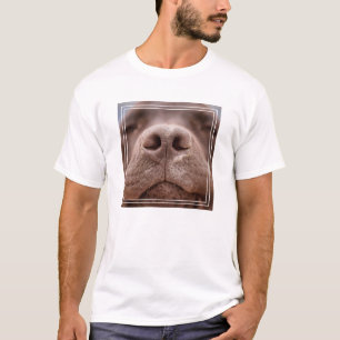 Schokolade-Labrador-Nase-Schließung T-Shirt