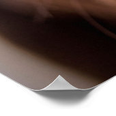 Schokolade-Labrador-Nasennähe Poster (Ecke)