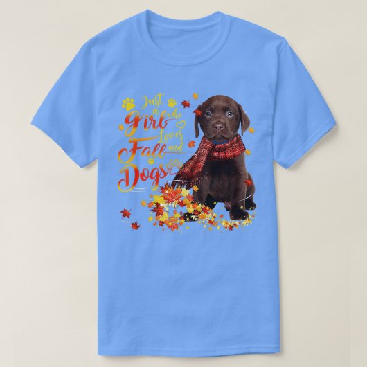 Schokolade Labrador nur ein Mädchen, das Lieben fa T-Shirt (Design vorne)