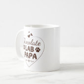 Schokolade Labrador Papa Labrador Vater Kaffeetasse (Vorderseite Links)
