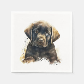 Schokolade Labrador Paper Napkins Serviette