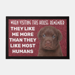 Schokolade Labrador personalisiert Doormat Fußmatte