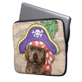 Schokolade Labrador Pirate Laptopschutzhülle (Vorderseite Links)
