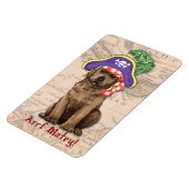 Schokolade Labrador Pirate Magnet (Linke Seite)