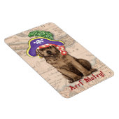 Schokolade Labrador Pirate Magnet (Rechte Seite)