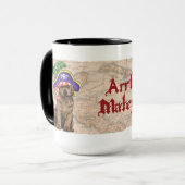Schokolade Labrador Pirate Tasse (Vorderseite Links)