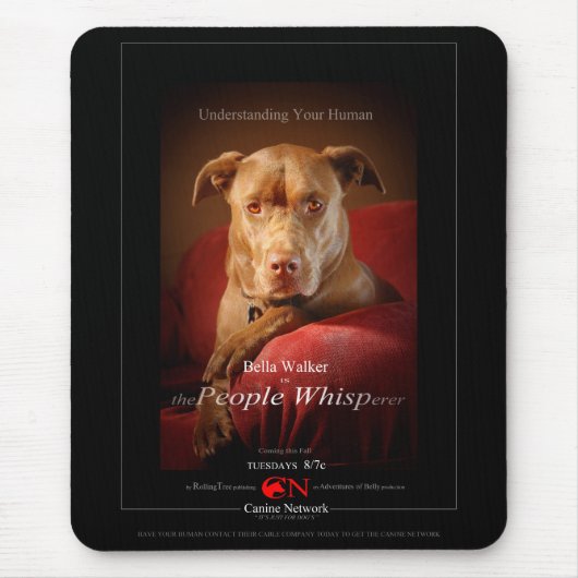 Schokolade Labrador Pit Mix Dog Movie Poster Mousepad (Vorne)