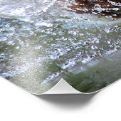Schokolade Labrador Pit Mix Dog Splashing 4 Fotodruck (Ecke)