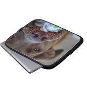 Schokolade Labrador Pit Puppy Laptopschutzhülle (Vorne Knopf)