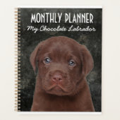 Schokolade Labrador Planner Planer (Vorderseite)