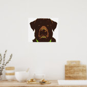 Schokolade Labrador Poster (Küche)