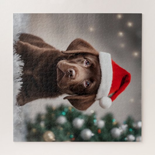 Schokolade Labrador Puzzle (Horizontal)