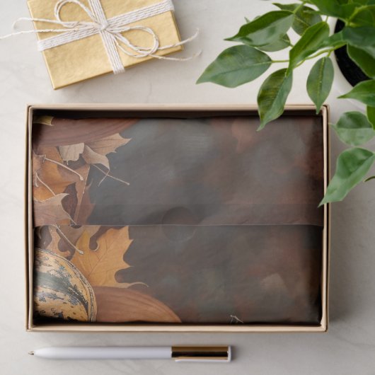 Schokolade Labrador Retriever Autumn Decoupage Seidenpapier (Geschenk)