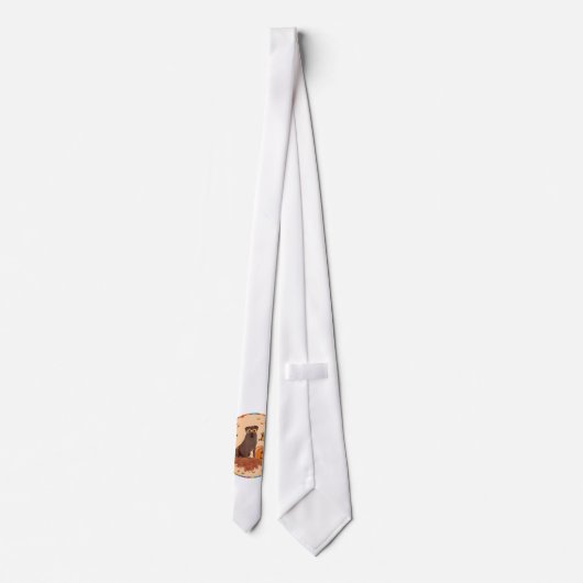 Schokolade Labrador Retriever Boo! Krawatte (Rückseite)