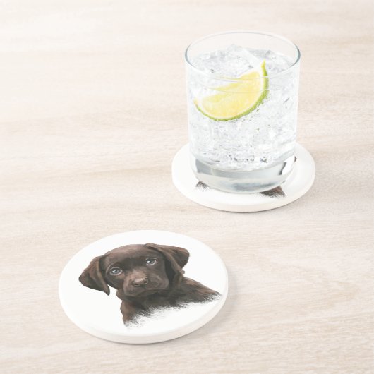 Schokolade Labrador Retriever Brown Getränkeuntersetzer (Seite)
