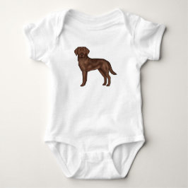 Schokolade Labrador Retriever Cartoon Labrador Dog Baby Strampler
