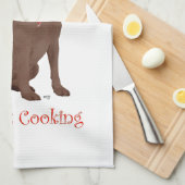 Schokolade Labrador Retriever Cooking Geschirrtuch (Viertel Falte)
