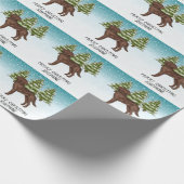 Schokolade Labrador Retriever Custom Text Geschenkpapier (Ecke)