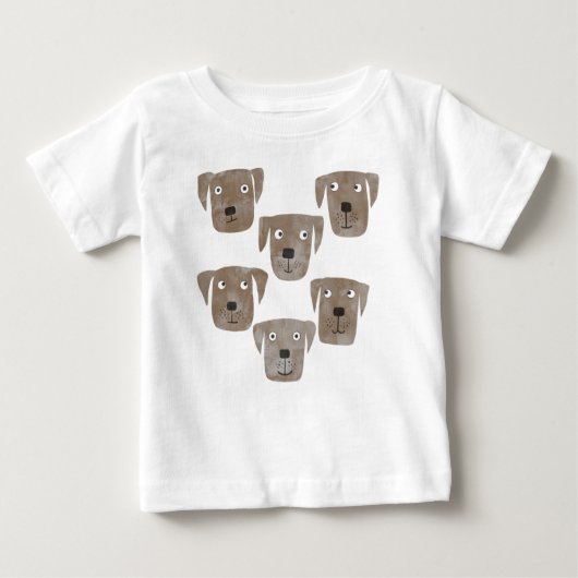Schokolade Labrador Retriever Dog Baby T-shirt (Vorderseite)