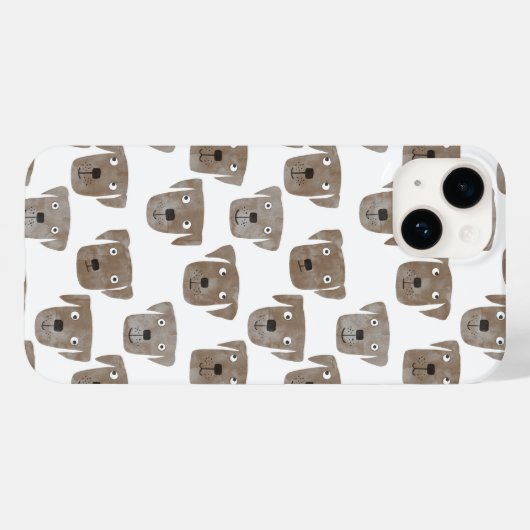 Schokolade Labrador Retriever Dog Case-Mate iPhone Hülle (Rückseite (Horizontal))