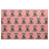 Schokolade Labrador Retriever Dog Fabric Stoff (Fat Quarter (45,7 x 55,9 cm))