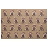 Schokolade Labrador Retriever Dog Fabric Stoff (Fat Quarter (45,7 x 55,9 cm))