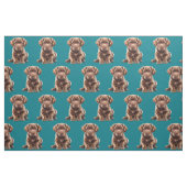 Schokolade Labrador Retriever Dog Fabric Stoff (Fat Quarter (45,7 x 55,9 cm))