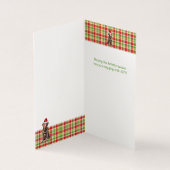 Schokolade Labrador Retriever Dog Kariert Holiday (Innenseite)