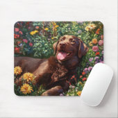 Schokolade Labrador Retriever Dog Lover Garden Mousepad (Mit Mouse)