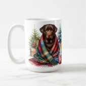 Schokolade Labrador Retriever Dog Niedlich Holiday Kaffeetasse (Links)