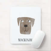 Schokolade Labrador Retriever Dog Personalisiert Mousepad (Mit Mouse)