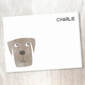 Schokolade Labrador Retriever Dog Personalisiert Post-it Klebezettel