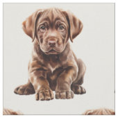Schokolade Labrador Retriever Dog Stoff (Nahaufnahme)