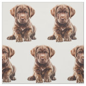 Schokolade Labrador Retriever Dog Stoff (Muster)