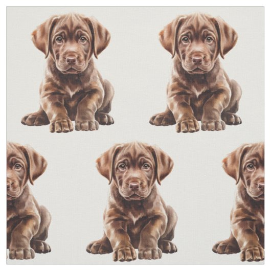 Schokolade Labrador Retriever Dog Stoff (Muster)